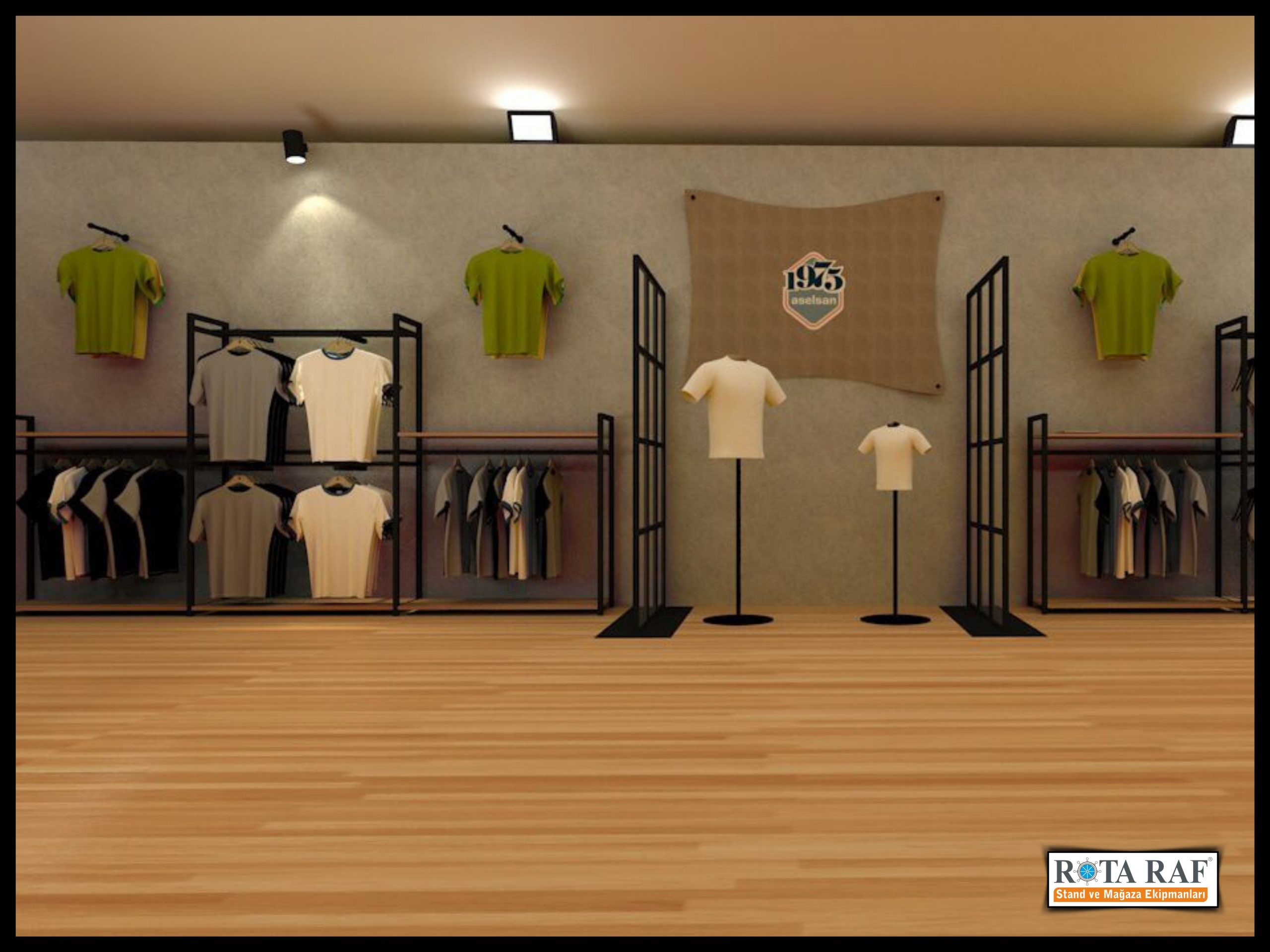Tekstil Showroom Rafları 40